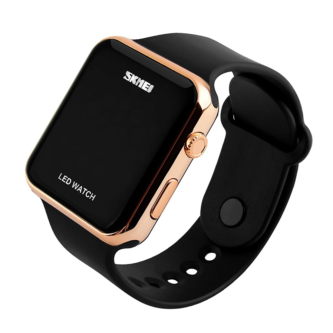 Розовый часы женские наручные кварцевые светодиодный час smart силиконовые