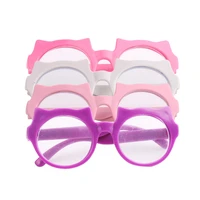one piece kawaii cat frame glasses 4 colors optional doll accessories for 18 inch girl doll and 43cm doll c441_c444