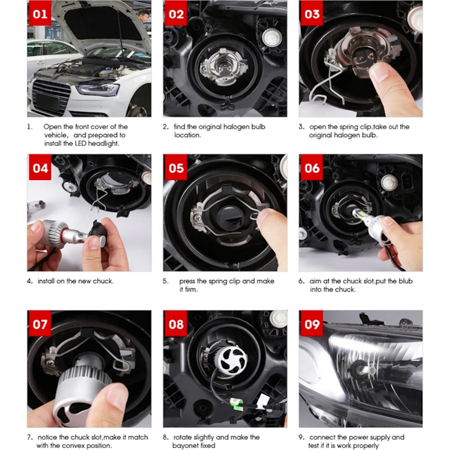Светодиодсветодиодный лампа Kalaite 9005 / HB3 для JEEP Grand Cherokee 2005 2014 светодиодный