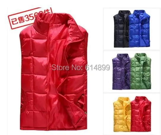 Женский жилет без рукавов теплый осенний из хлопка 6 цветов желтый зеленый синий
