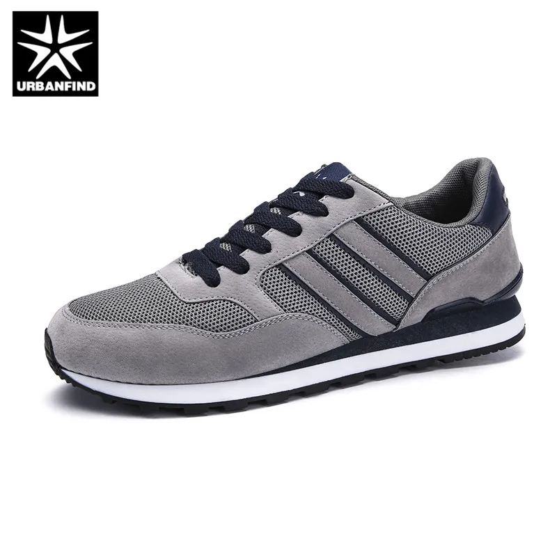 URBANFIND Men's Genuine leather sneakers Breathable casual shoes non-slip outdoor walking light weight Rubber sole lace-up | Обувь