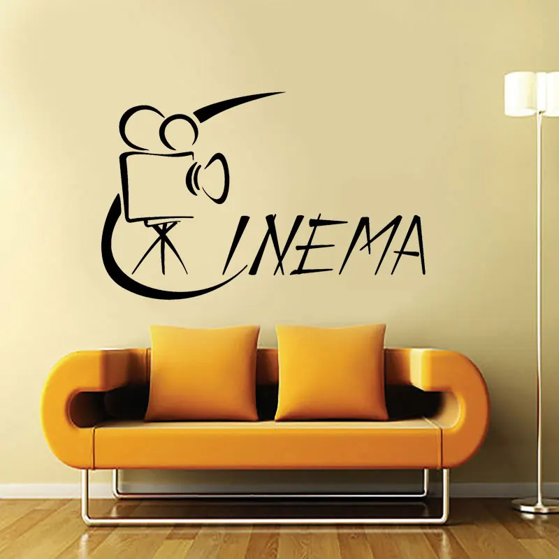 

Wall Sticker Vinyl Decal Hollywood Cinema Movie Camera Film B652