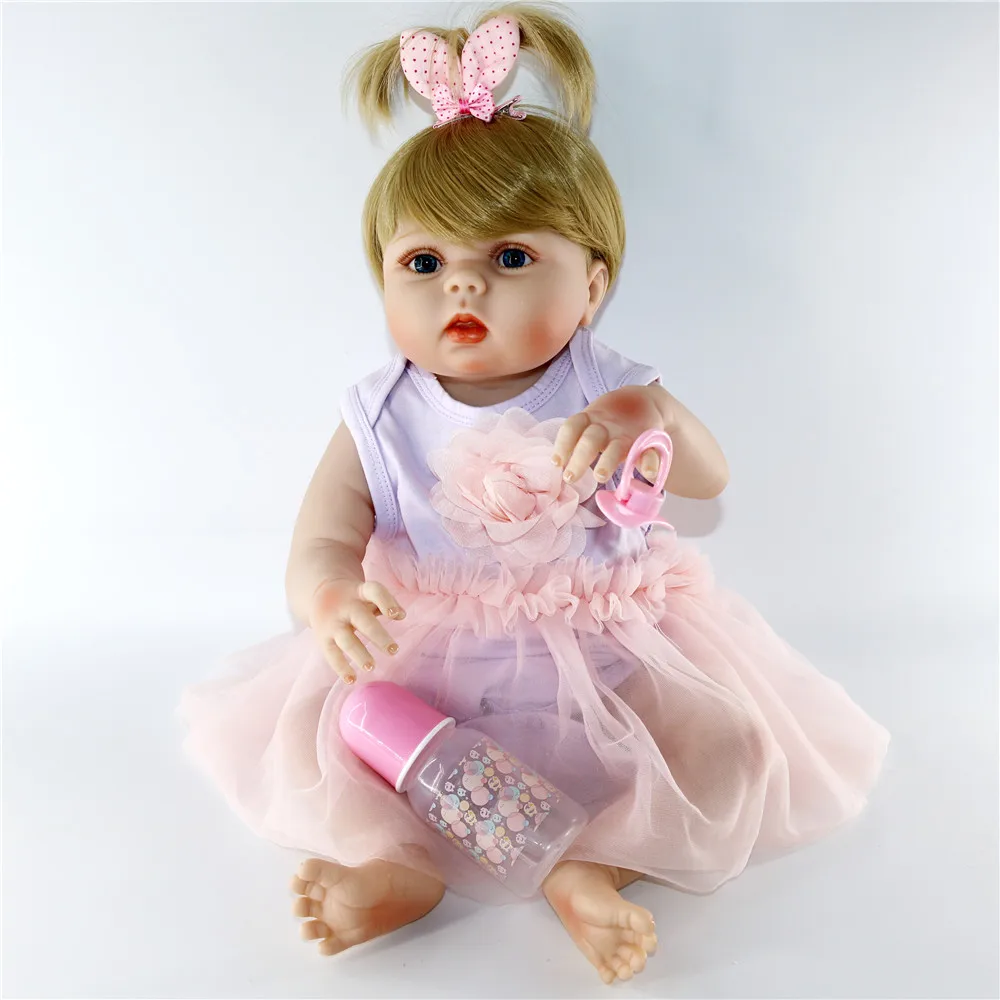 Бутик коллекция новорожденные куклы 57 см bebe Reborn de Silicone 100% ручная работа Мягкая