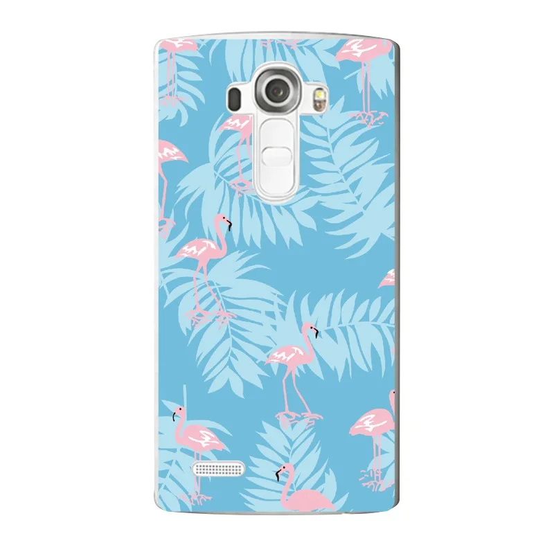 Мягкий прозрачный чехол для телефона из ТПУ с фламинго LG G3 G4 G5 V10 K3 K4 K5 K8 K10 2017