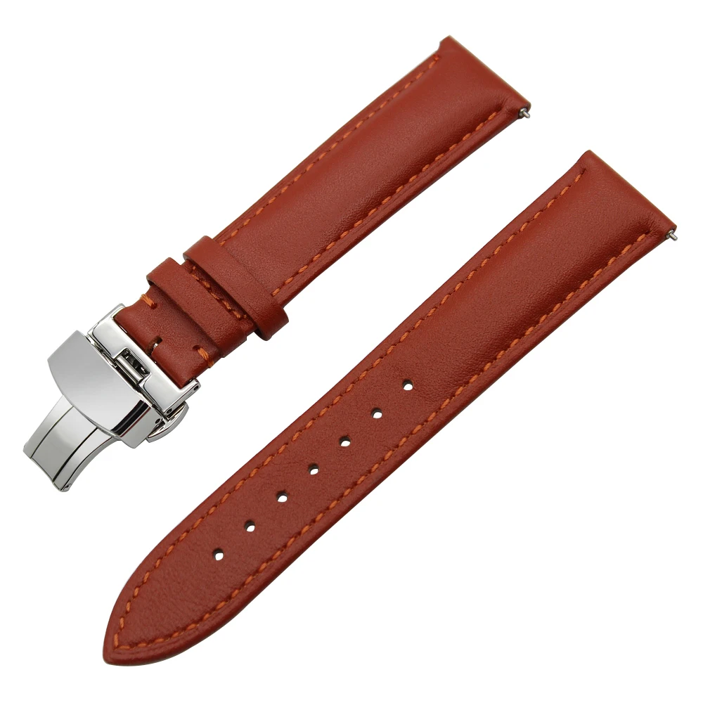 Ремешок для часов Tissot T035 PRC 200 T055 T097 натуральная кожа быстросъемный браслет с