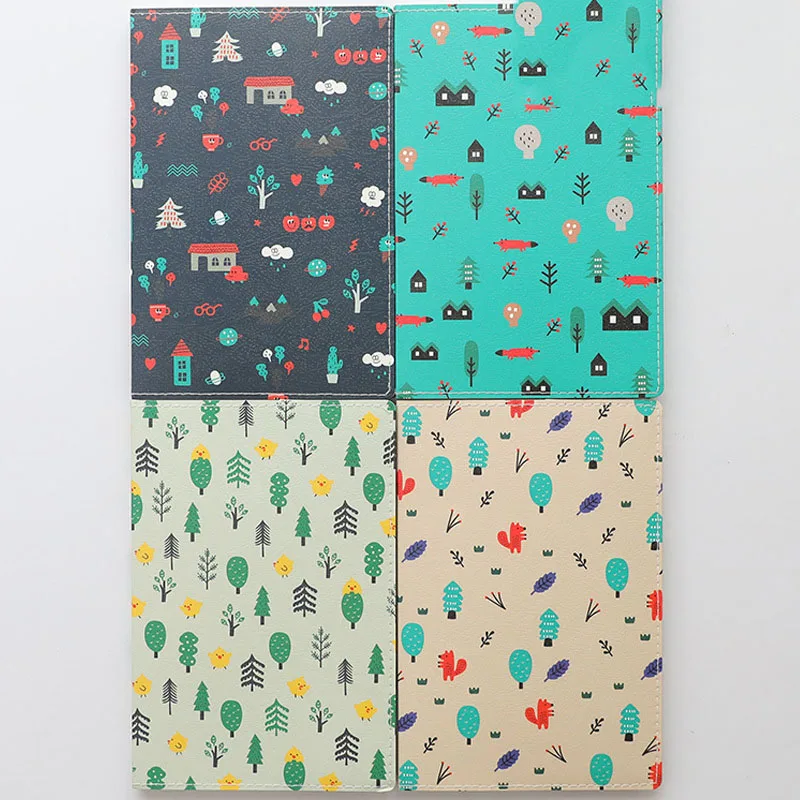 random 1pcs B5 водостойкий твердый переплет Binder корейский канцелярские дневник для путешественников тетради Kawaii журнал личные Binder планировщик кожа - Цвет: random 1pcs