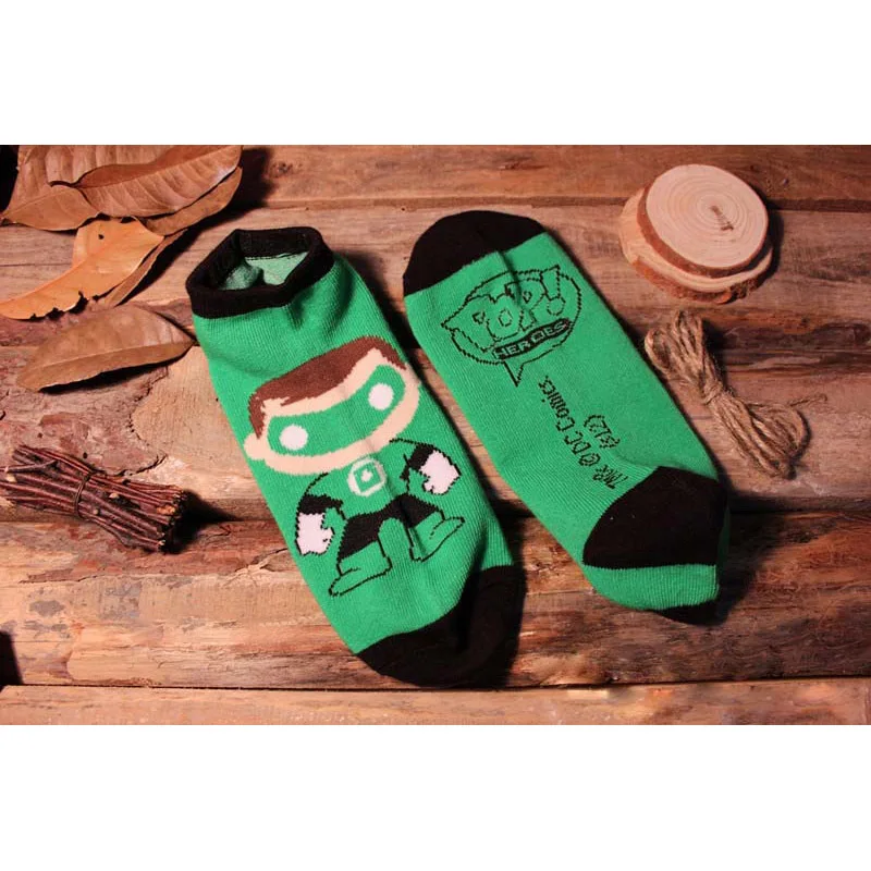 1 Pairs Socks-19 DC мужские носки, хлопковые носки до середины икры, короткие носки, серия Marvel Hero, человек-паук, джокер, супермен, бэтмен, чудо-женщина, вспышка, подарки - Цвет: 1 Pairs Socks-19