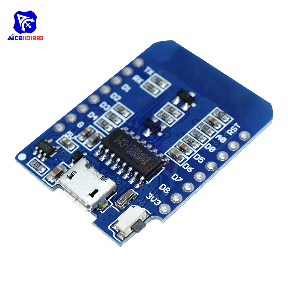 ESP8266 ESP-12 ESP-12F CH340G CH340 Micro USB для Arduino WeMos D1 Mini wifi макетная плата D1 Mini NodeMCU V2 IOT плата 3,3 В