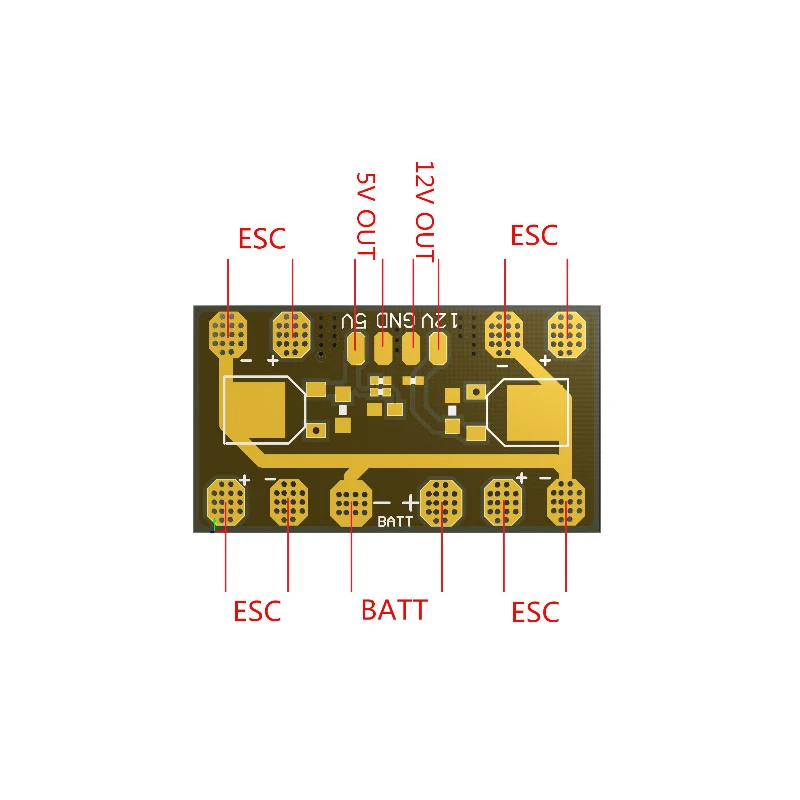 1 шт. мини PDB субпанели 12 В и 5 в bec через распределительную плату pcb QAV250|pcb manufacture|pcb