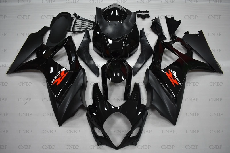 GSXR 1000 07 комплекты обтекателей 2007 - 2008 K7 Черные искусственные фотообтекатели