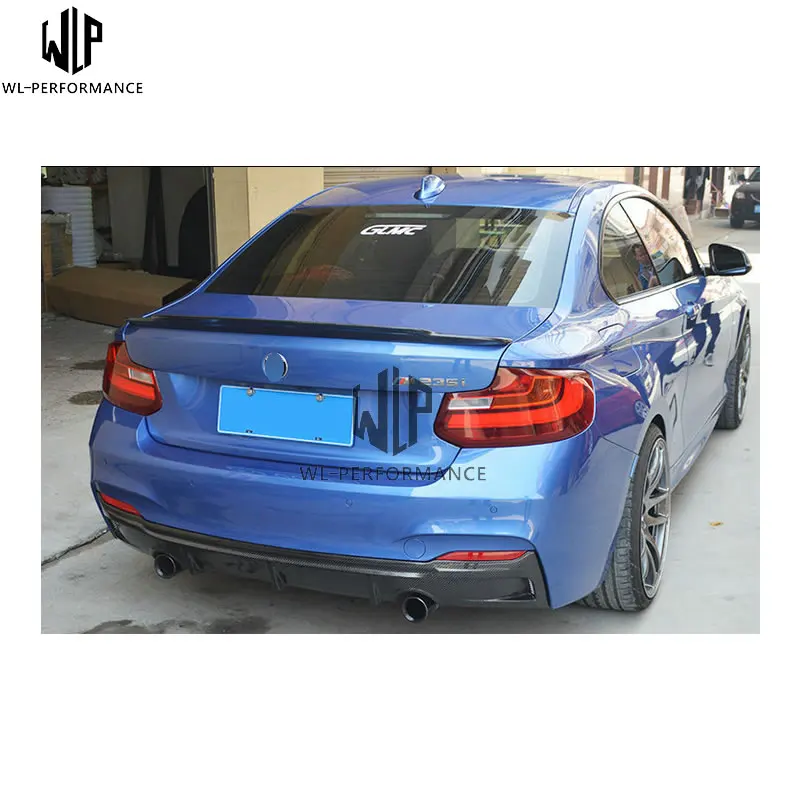 2 серии углеродного волокна задний бампер диффузор спойлер для губ протектор