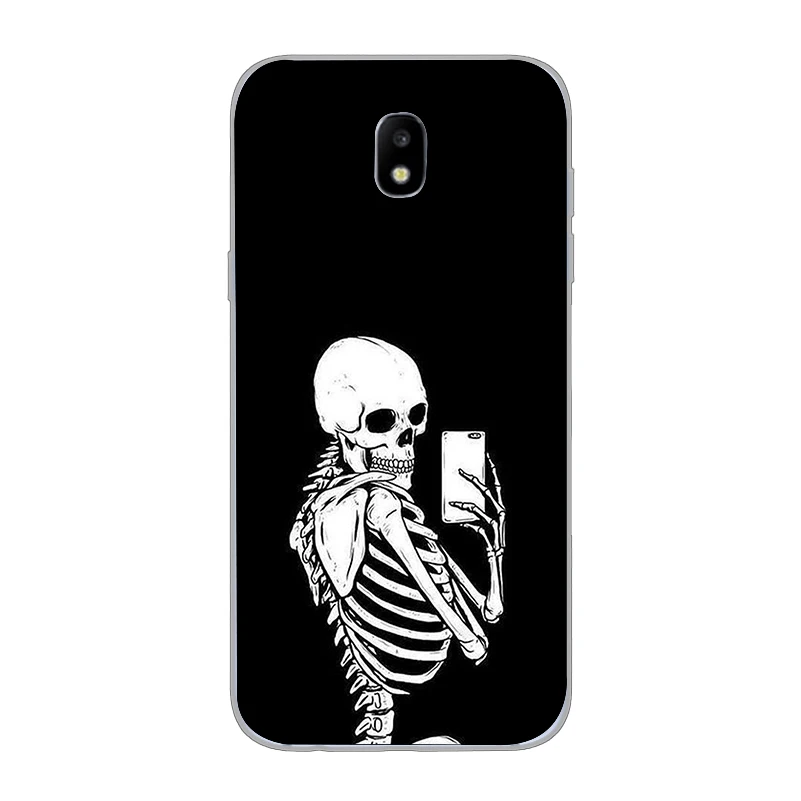 Ciciber чехол для Samsung Galaxy J7 J6 J8 J5 J4 J3 J2 J1 Pro Core Plus Prime mini 2017 2018 2016 телефона TPU Funny Bone Skull |