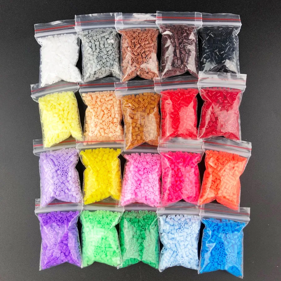 500 шт./пакет perler PUPUKOU бусины 2,6 мм Хама бусины для детей образовательных головоломки игрушки "Сделай своими руками" предохранитель Pegboard