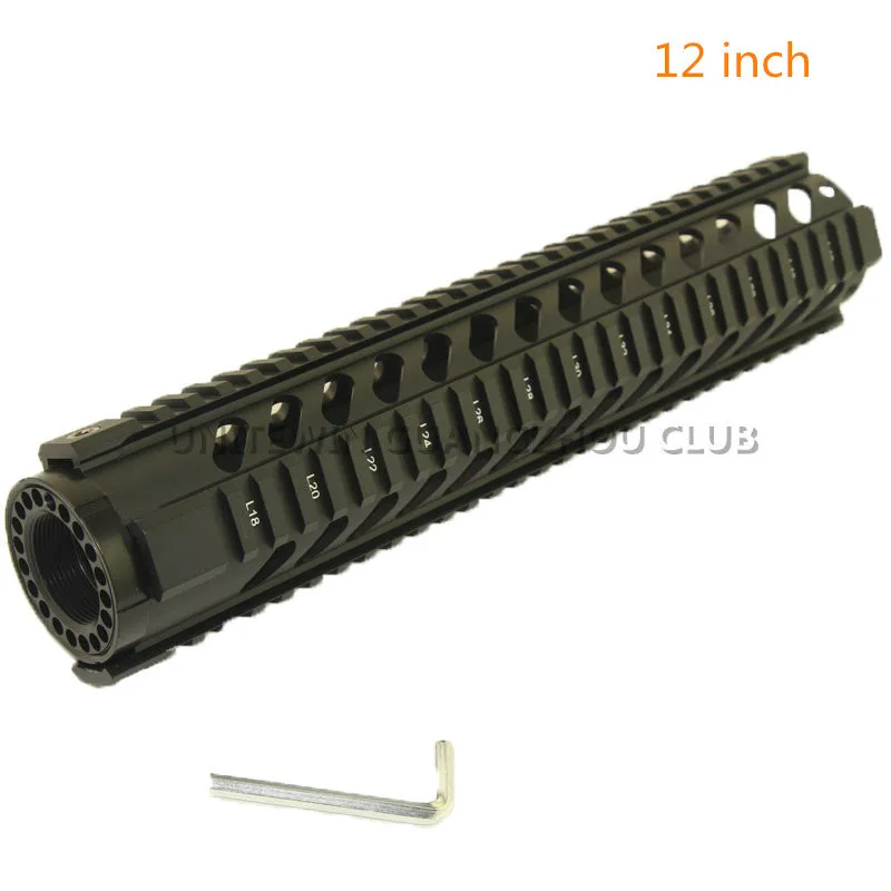 10 дюймов 12 дюймов 15 дюймов AR-15 M4 Handguard Carbine RIS Quad Rail тактический страйкбол винтовка аксессуары Drop-In Picatinny крепление