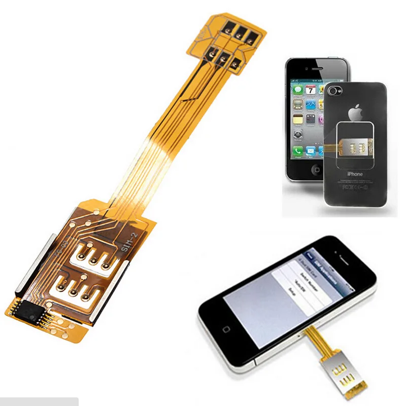 Двойной адаптер для сим карты микро карта расширение Morecard iPhone 4/4S Samsung galaxy S3 S4 S5 NOTE 2
