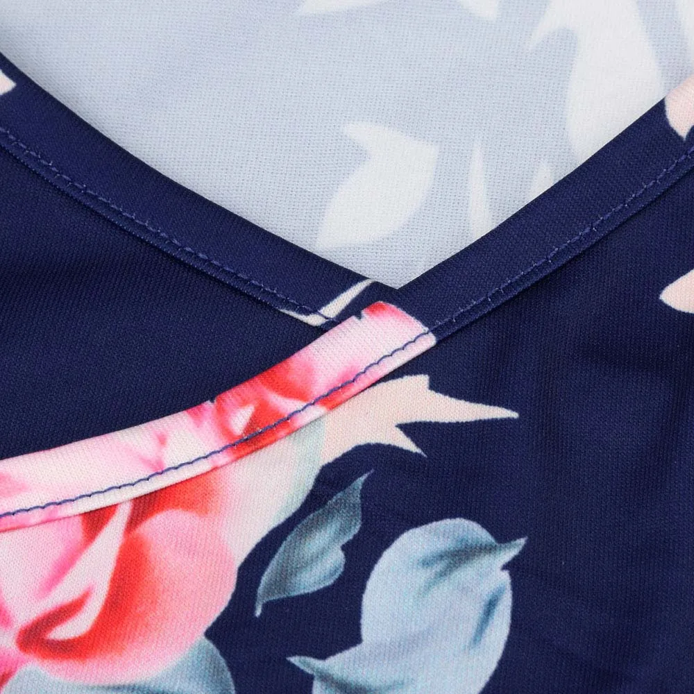 Женский винтажный комбинезон boho Свободный Повседневный с коротким рукавом и