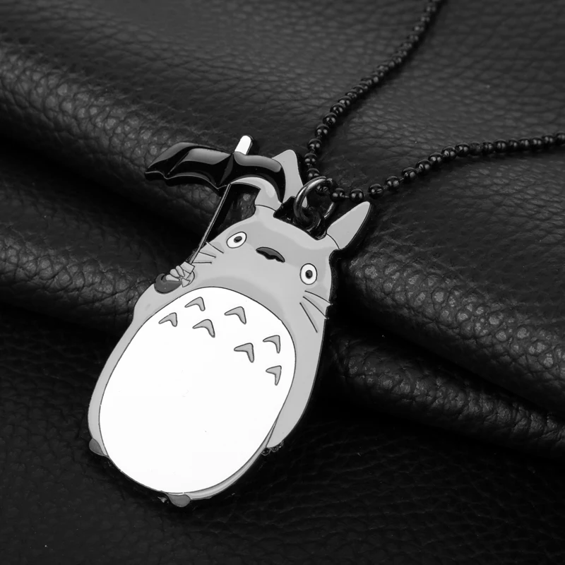 Милые Мультяшные аниме Kawaii брелки totoro& ожерелье забавные животные подвеска брелок для ключей колпачки Брелок для Миядзаки Хаяо любителей комиксов
