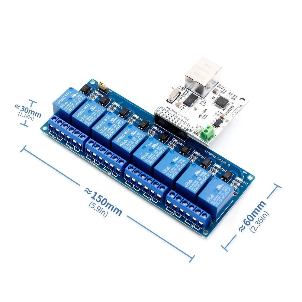 Ethernet Управление модуля локальной сети WAN веб сервер модуль RJ45 Порты и разъёмы 8