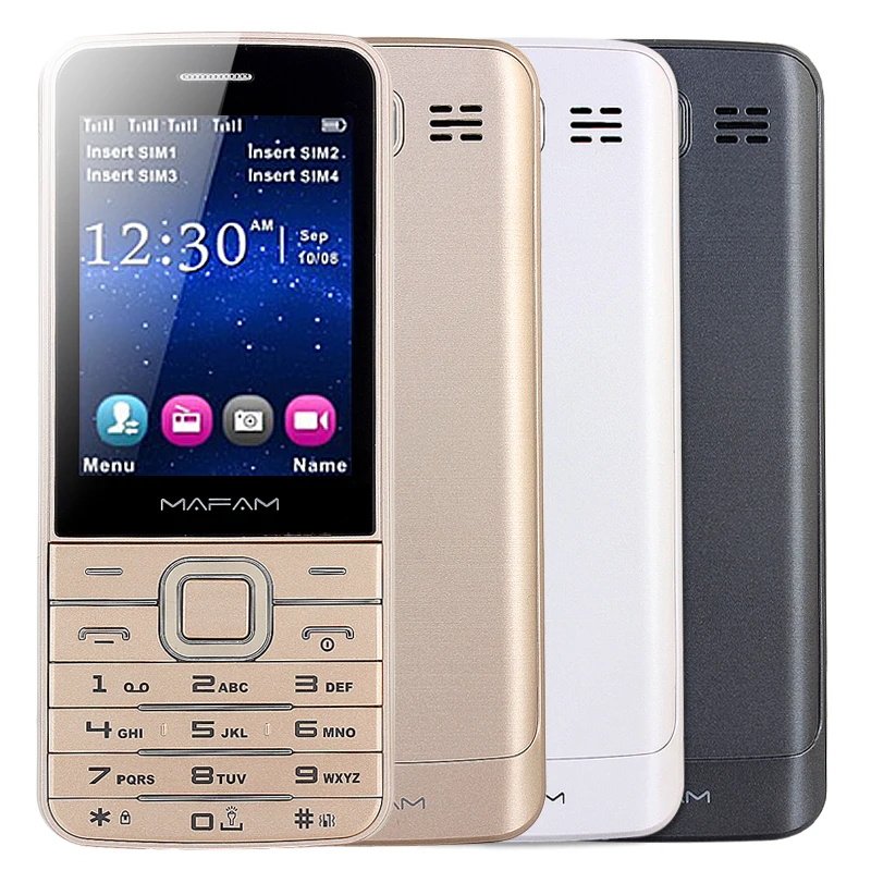 MAFAM Quad 4 SIM четыре в режиме ожидания пластиковый тонкий для мобильных телефонов