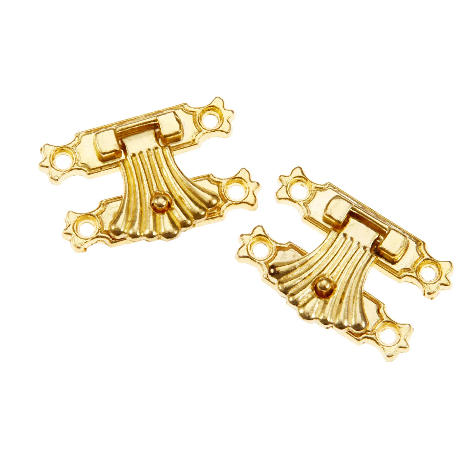 DRELD 2 шт. Золотая Шкатулка замок защелки замок цветок деревянный винный Подарочная коробка Сумочка с пряжкой винтажная фурнитура