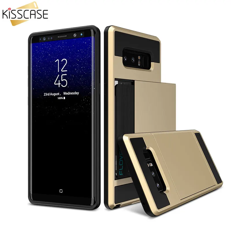 KISSCASE Phone Case For Samsung Galaxy J3 J5 2016 A5 2017 Card Slots Hybrid Armor Combo Cover J7 A3 A7 |