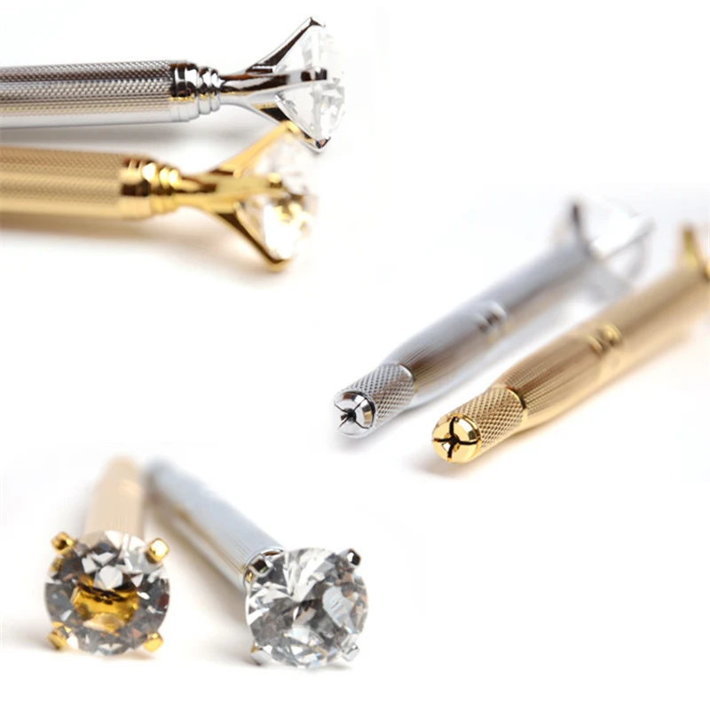 Цельный микроболтовочный Кристалл Алмазный держатель ручки для бровей Microblade