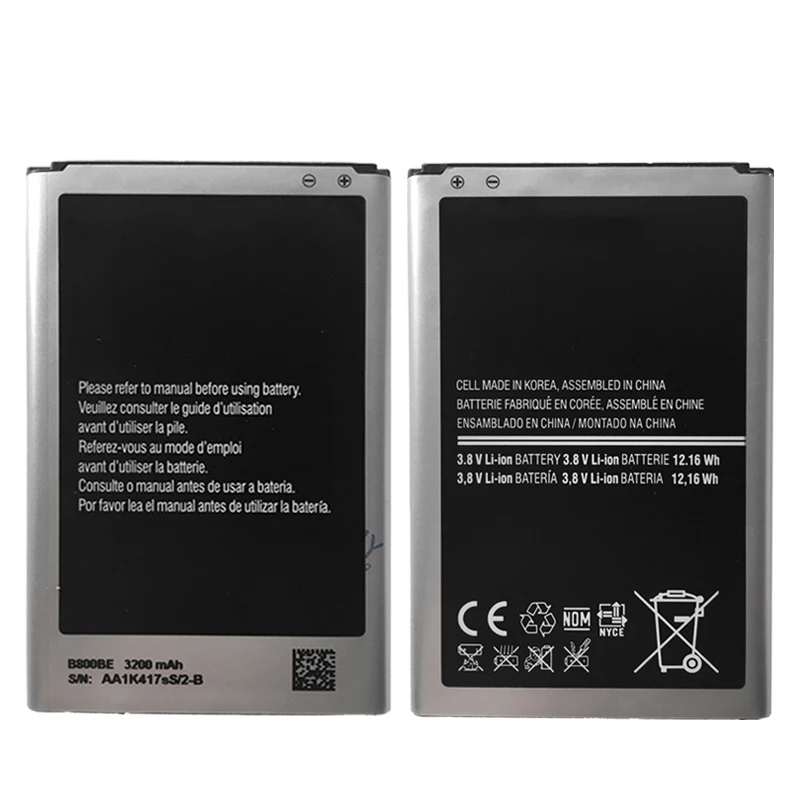 

5 Pcs/lot 10 Pcs Origina B800BE B800BU Battery For Samsung Galaxy Note 3 N900 N9006 N9005 N9000 N900A N900T N900P 3200mAh