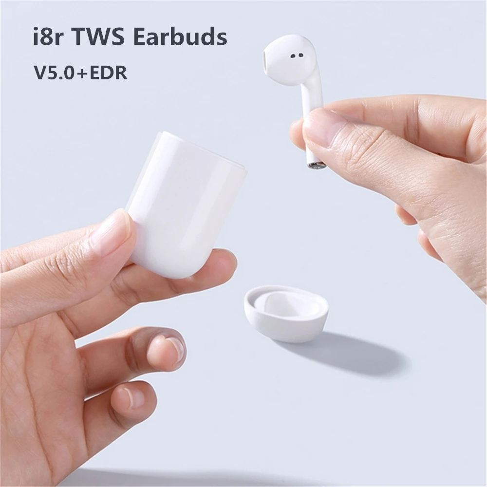 Single Bluetooth Earphones Wireless V5.0 i8r TWS Earbuds Headset With Mic For Smartphone Handfree for Driving Sports | Электроника