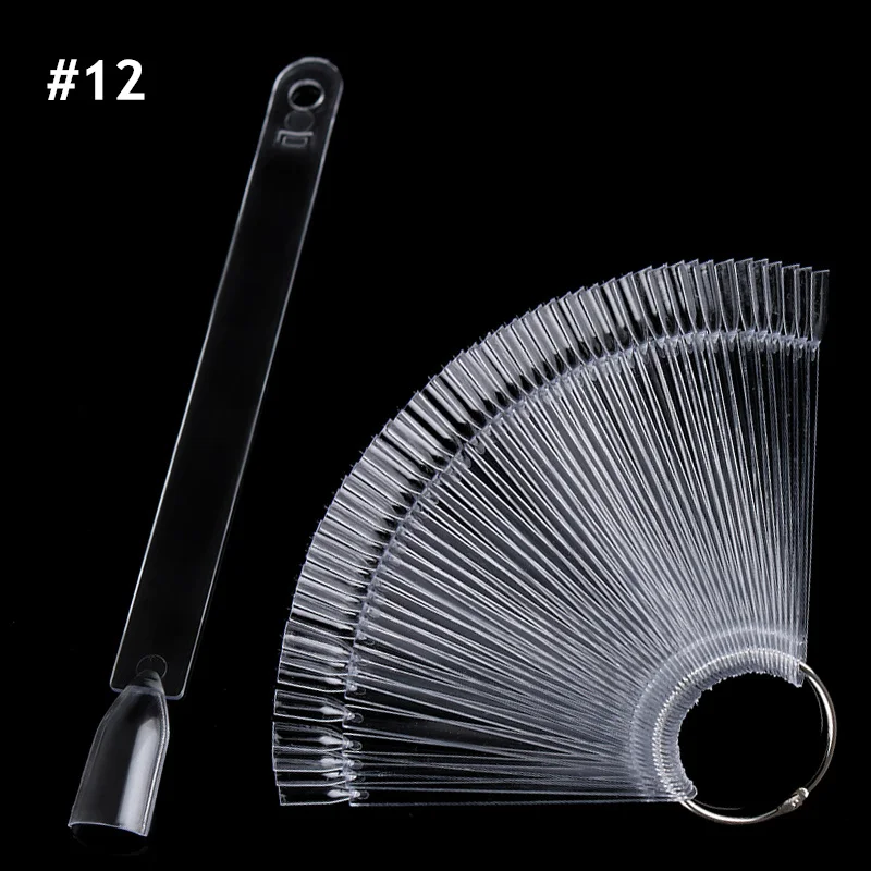 Накладные ногти цветные карты прозрачные натуральные веерные платы дисплей для