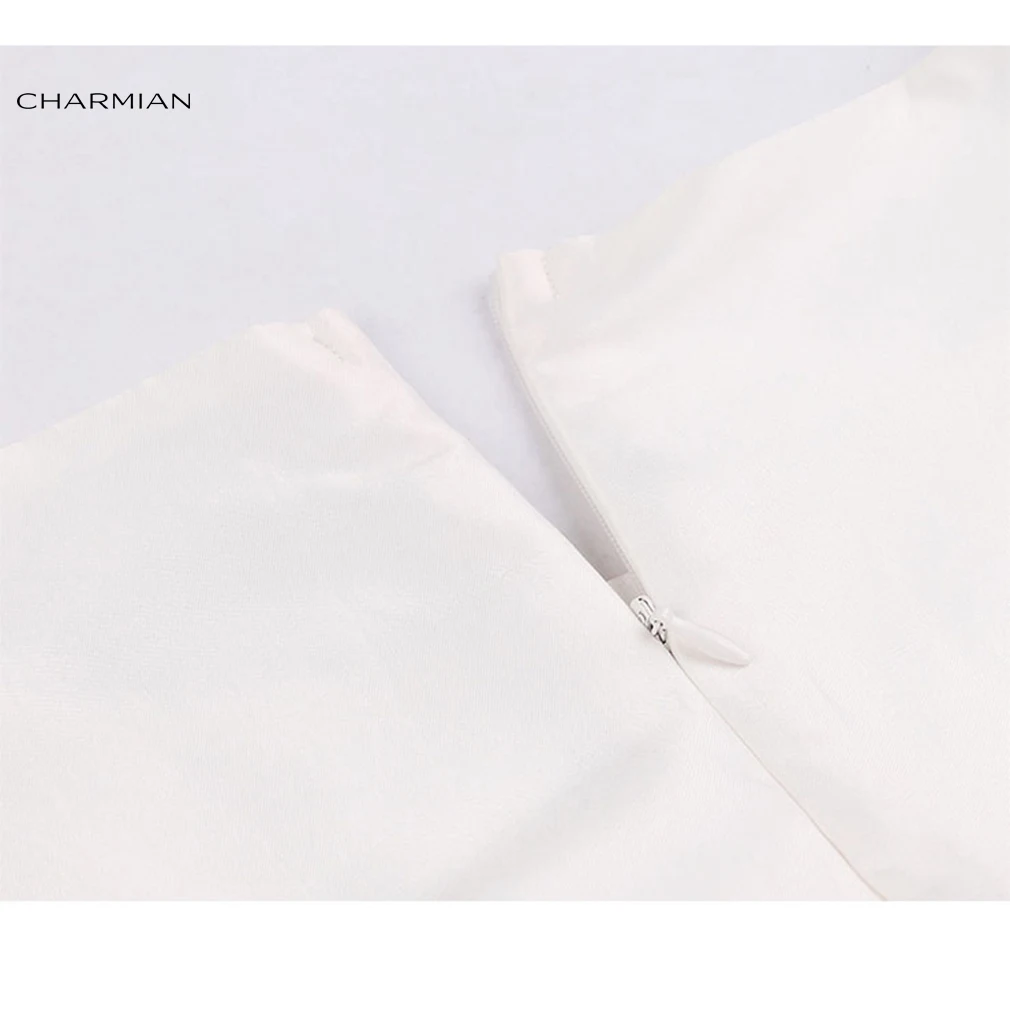 Женское винтажное асимметричное платье Charmian черное коктейльное вечернее без