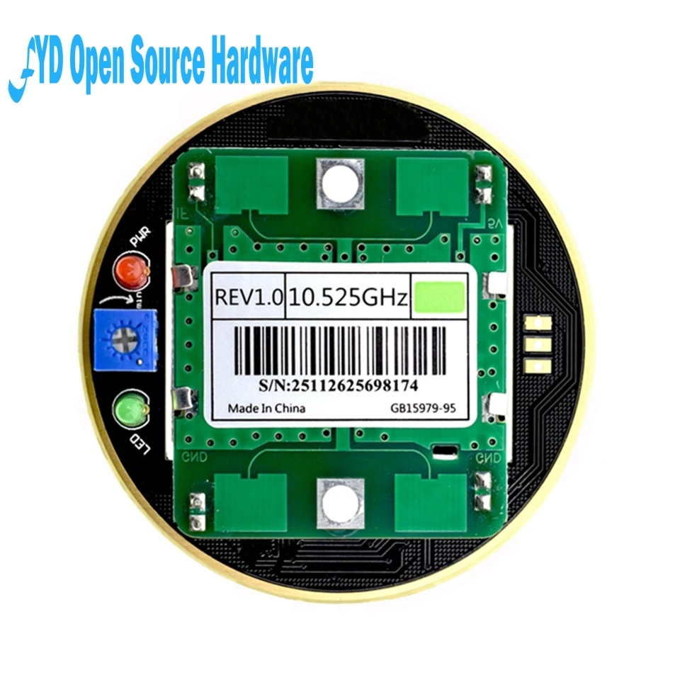 1pcs HB100X 10.525GHz Microwave Sensor 2-16M Doppler Radar Human Body Induction Switch Module For Ardunio