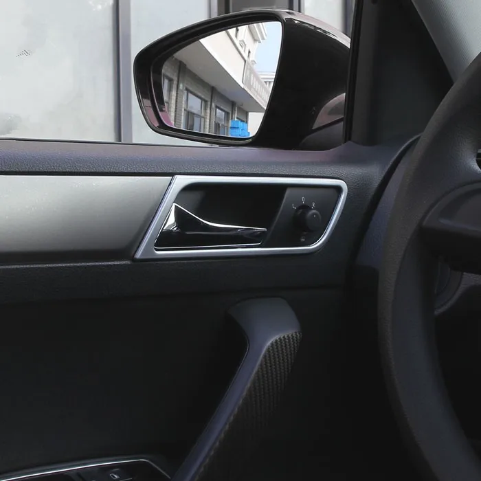 WELKINRY Авто седан крышка для skoda Rapid 2013 ABS Хромированная внутренняя дверная чаша ручка отделка
