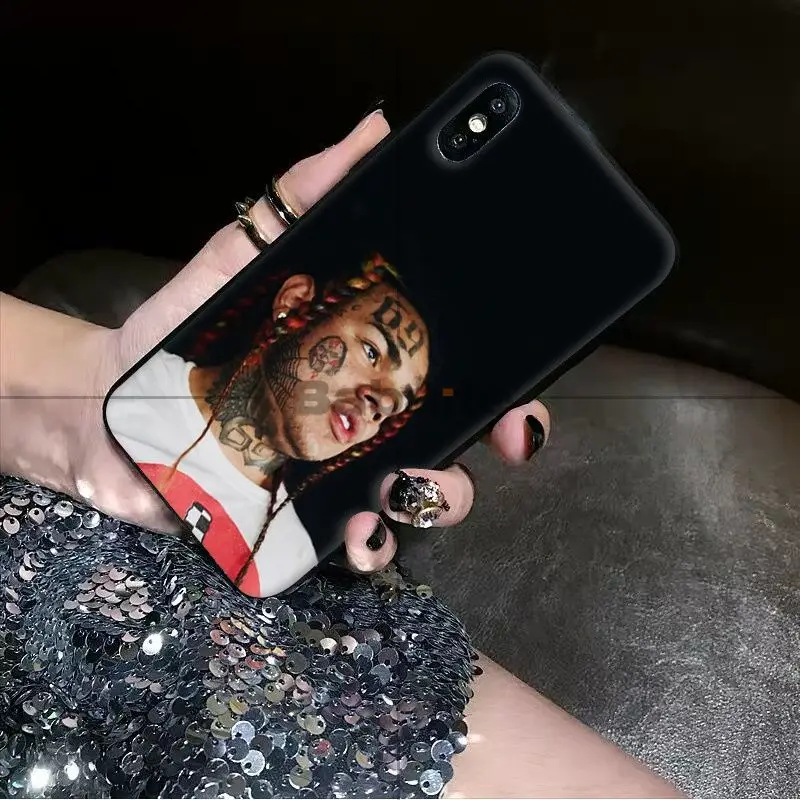 Babaite хип-хоп рэппер Tekashi 69 6ix9ine умный черный мягкий чехол для телефона iPhone X XS MAX 6 6s 7