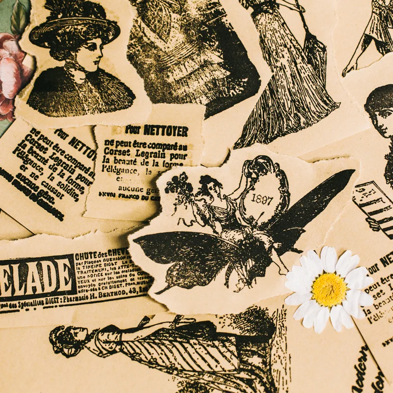 

Transparent Stamp Vintage Lady Retro Romantic Clear Stamps Silicone Seal for DIY Scrapbooking Card Making Album Decor Crafts