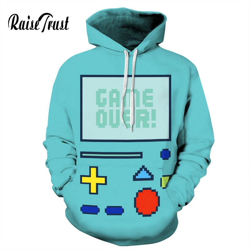Raw Trust мужские/женские повседневные толстовки 3d игровая консоль Harajuku толстовки с принтом игра над спортивная одежда с капюшоном уличная одежда