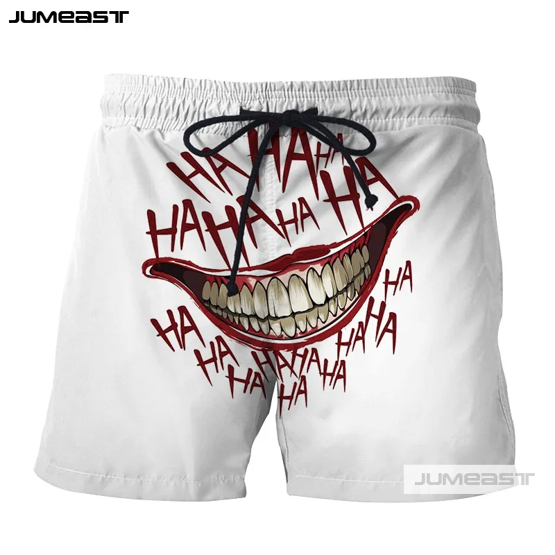 Короткие штаны Jumeast с 3D принтом модные HAHA Joker забавные почему так серьезные