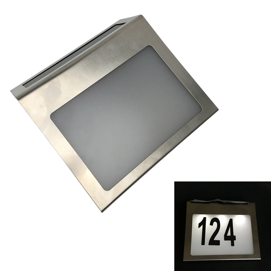 Светодиодный светильник с цифрами и питанием от солнечной энергии светодиодный