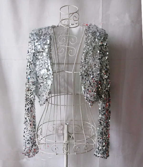Женский танцевальный костюм DS collar потрясающий с блестками жакет для джаза |