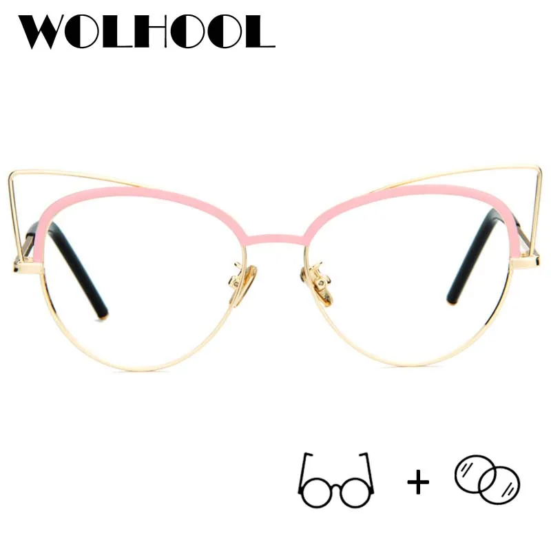 Fashion Women Prescription Glasses CR-39 Lens Eyewear Cute Girls Wearing Optical Myopia Eyeglasses Oculos |