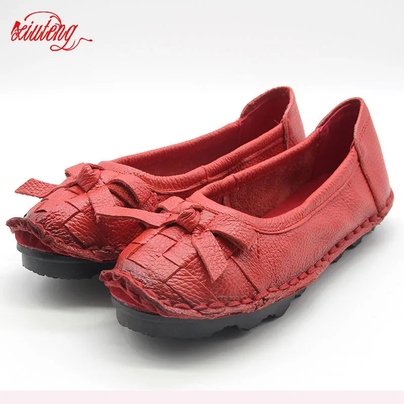 Женская обувь на плоской подошве Xiuteng повседневная из натуральной кожи с