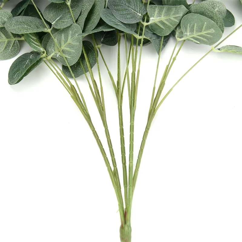 Новый 2 шт/53 см искусственный шелк эвкалипта зеленый лист растения травы дома