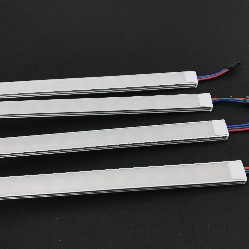 1 м DC12V WS2815 адресуемый светодиодный цифровой жесткий стержень; с матовой крышкой; 30 пикселей/60 пикселей/144 пикселей; не водонепроницаемый