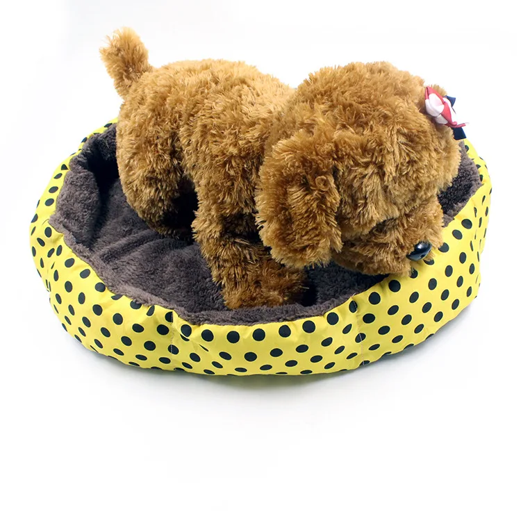 Dot Star anise Kennel Super soft Velveteen Warm in winter Puppy bed Cat's nest Washable Wave Pet | Дом и сад