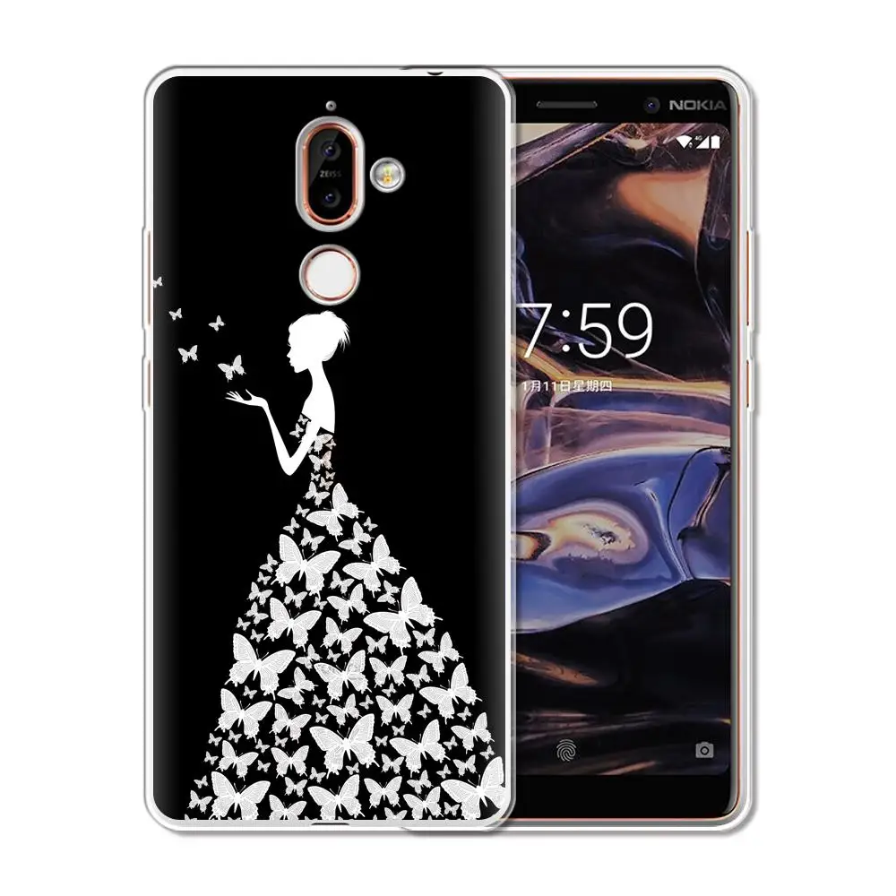 XNH8037 Стильная футболка с изображением персонажей видеоигр чехол для Nokia для девочек 2, 3, 4, 5, 6, 7, Мягкая силиконовая задняя крышка для Nokia 2,1 2,2 3,1 3,2 4,2 5,1 6,1 7,1 плюс Чехол - Цвет: XNH8037