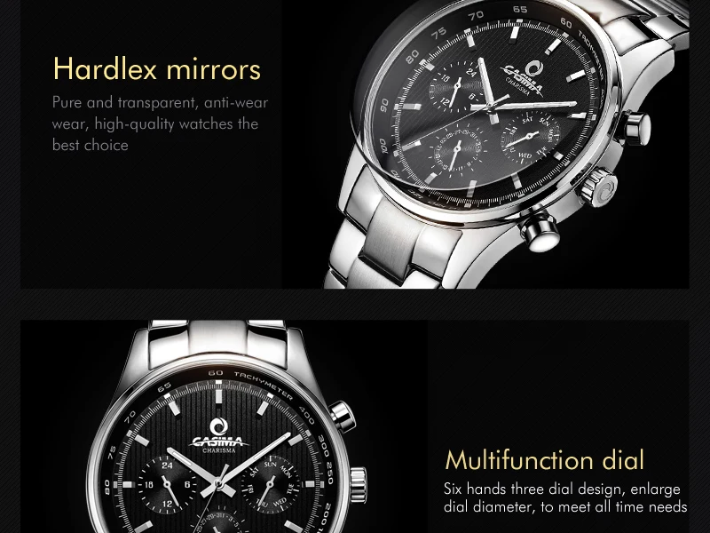 Reloj Hombre мужские модные кожаные часы, деловые часы, Повседневные Спортивные кварцевые роскошные Брендовые мужские часы CASIMA, водонепроницаемые 100