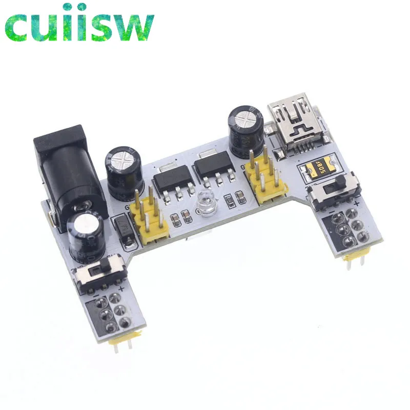 power module NEW 1 шт. новая MB-102 MB102 макетная плата 830 точек без пайки печатная плата для хлеба тестирование Разработка DIY - Цвет: power module NEW