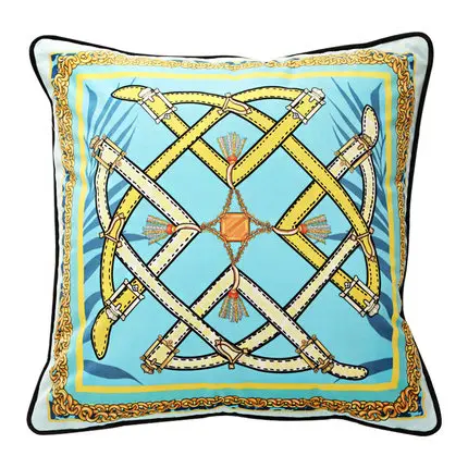 F DUNXDECO Cushion Cover Decorative Pillow Case Island Vocation Tropical Leopard Crowned Cranes Modern Luxury Coussin Decorating - Цвет: F