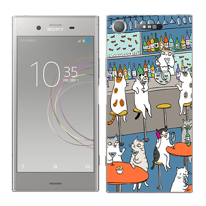 10 Защита для sony Xperia XZ1 5," Мягкий силиконовый чехол-накладка на заднюю панель телефона для sony Xperia XZ1 чехол s с пейзажами - Цвет: 10
