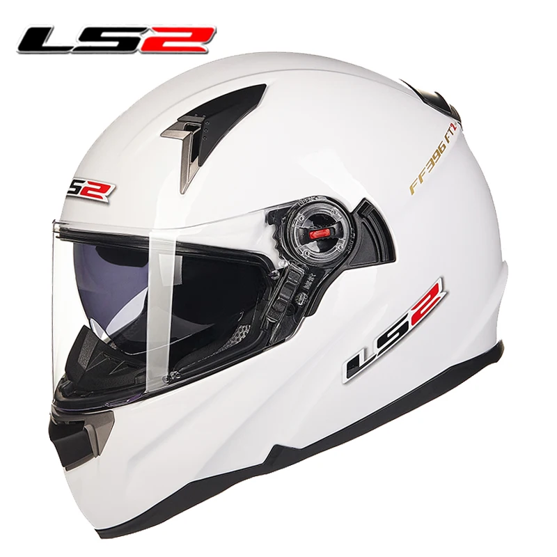 LS2 Полнолицевой мотоциклетный шлем с двойной линзой из стекловолокна