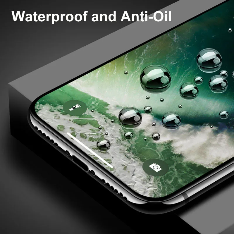 5D закаленное стекло для iPhone 6S Plus 8 7 iphone XS полное покрытие Защита экрана X 6 круглый